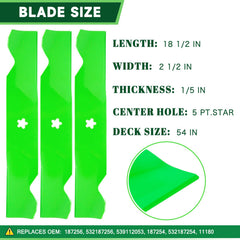 TENGMUJX mower blade detail with sharp edge for consistent clean cuts