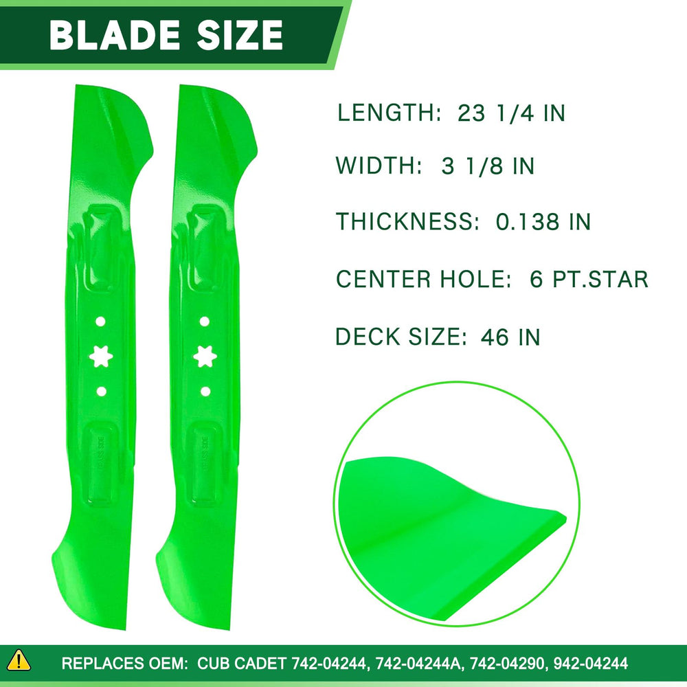 TENGMUJX mower blade profile highlighting sharpened edge for cleaner cuts