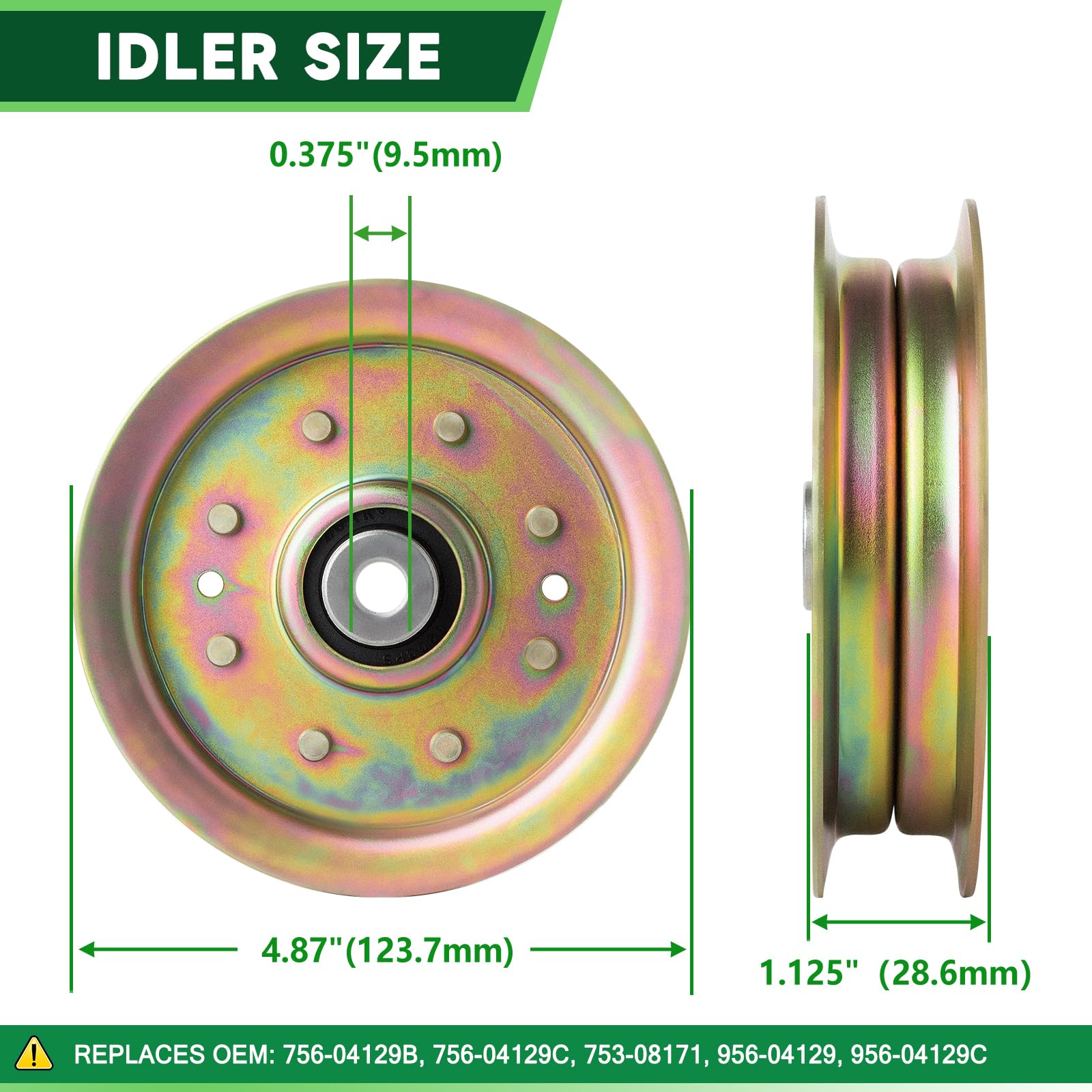 TENGMUJX pulley detail showing machined surface for smoother belt tracking
