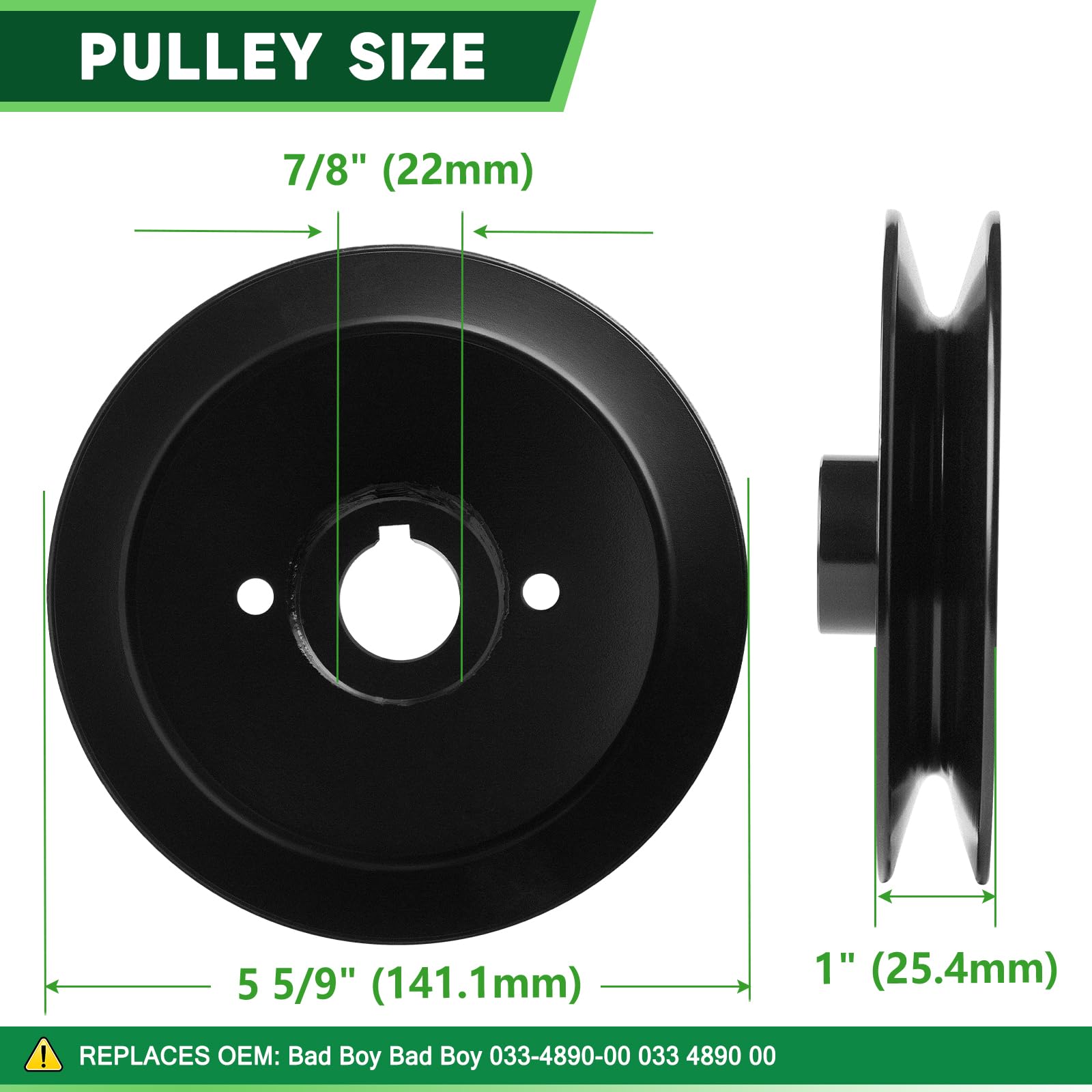 TENGMUJX pulley face profile showing correct groove dimensions for belt tracking