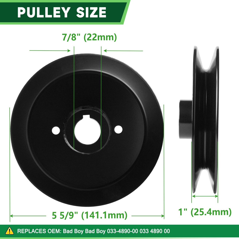 TENGMUJX pulley face profile showing correct groove dimensions for belt tracking