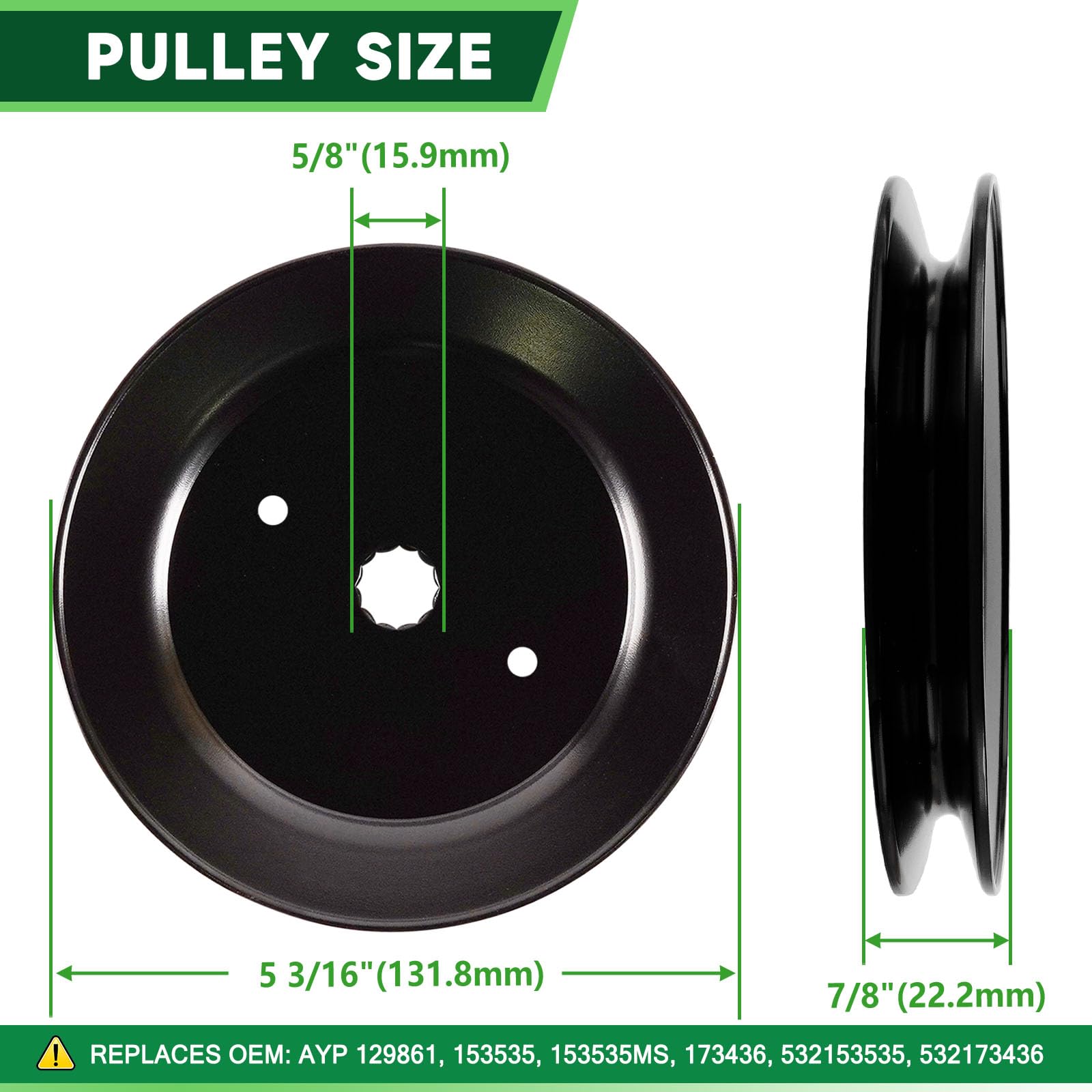 TENGMUJX pulley top profile highlighting precision groove for better belt tracking