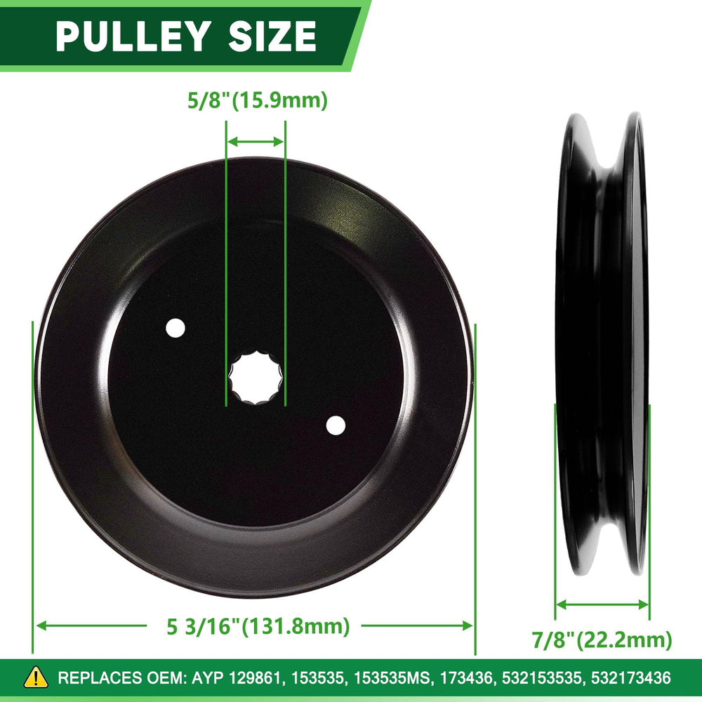 TENGMUJX pulley top profile highlighting precision groove for better belt tracking