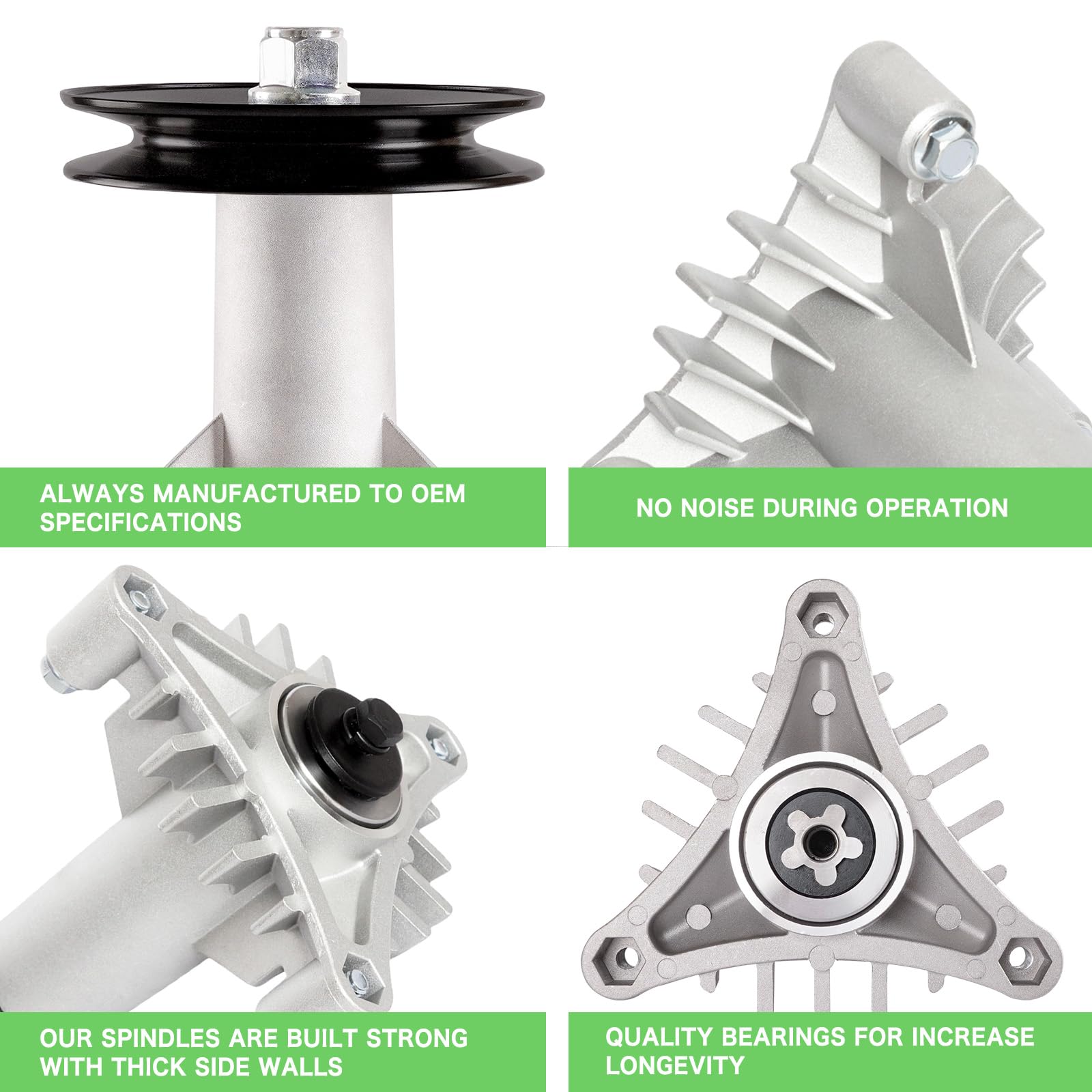TENGMUJX pulley top view with belt groove for secure belt tracking