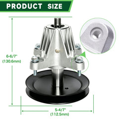 TENGMUJX side profile of spindle housing showing durable alloy construction benefit