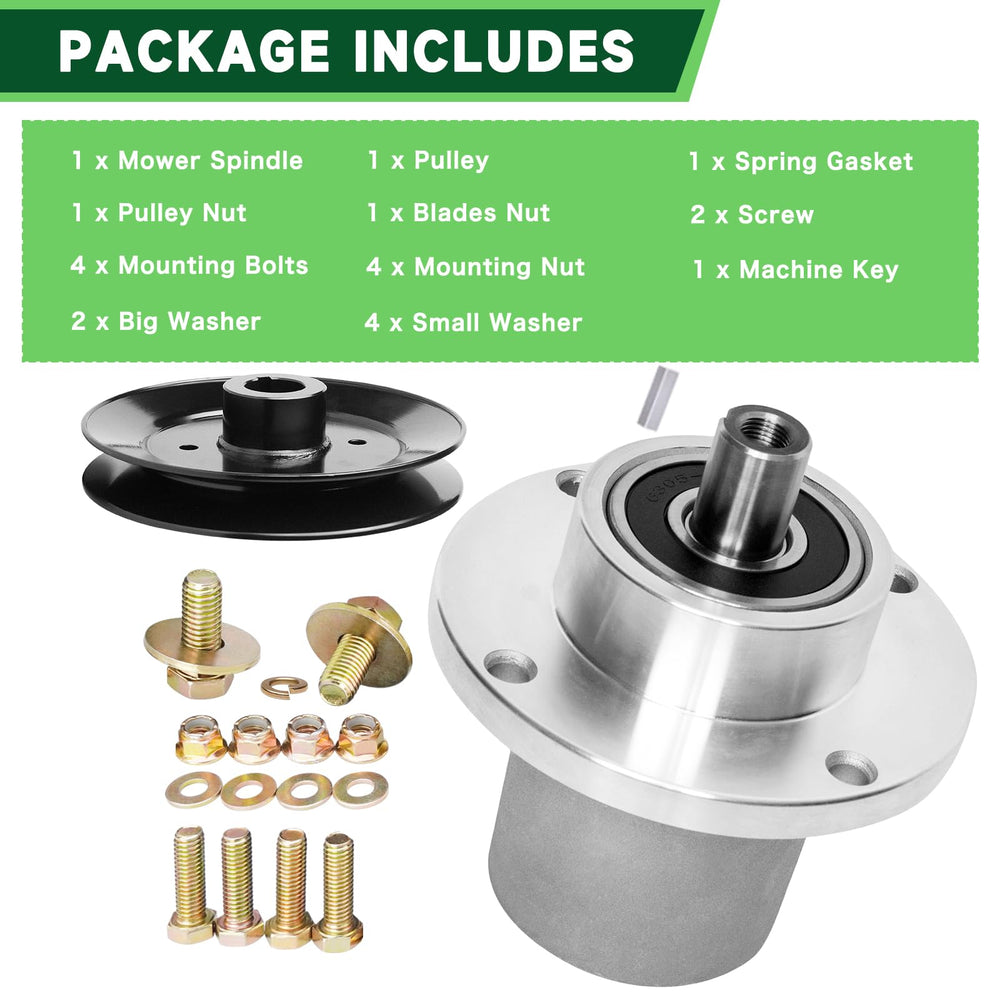 TENGMUJX spindle and pulley next to ruler showing accurate OEM-sized dimensions