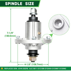 TENGMUJX spindle assembly close-up showing durable bearings for smoother cuts
