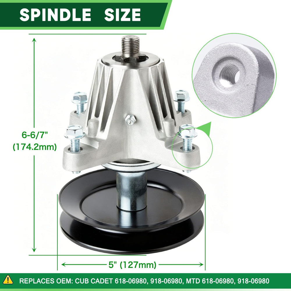 TENGMUJX spindle close-up showing bearing detail for smoother rotation and reduced vibration