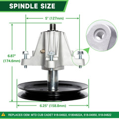 TENGMUJX spindle close-up showing bearings and durable construction benefit