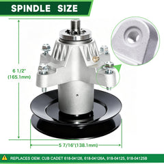 TENGMUJX spindle close-up showing bearing detail for smoother rotation