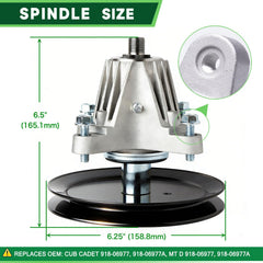 TENGMUJX spindle close-up showing bearing detail for smoother rotation