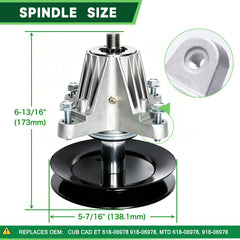 TENGMUJX spindle close-up showing sealed bearing and shaft for precise fit