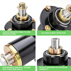 TENGMUJX spindle close detail of bearing area for smoother blade rotation