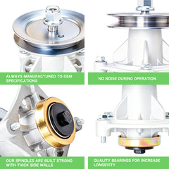 TENGMUJX spindle material close-up showing aluminum alloy durability