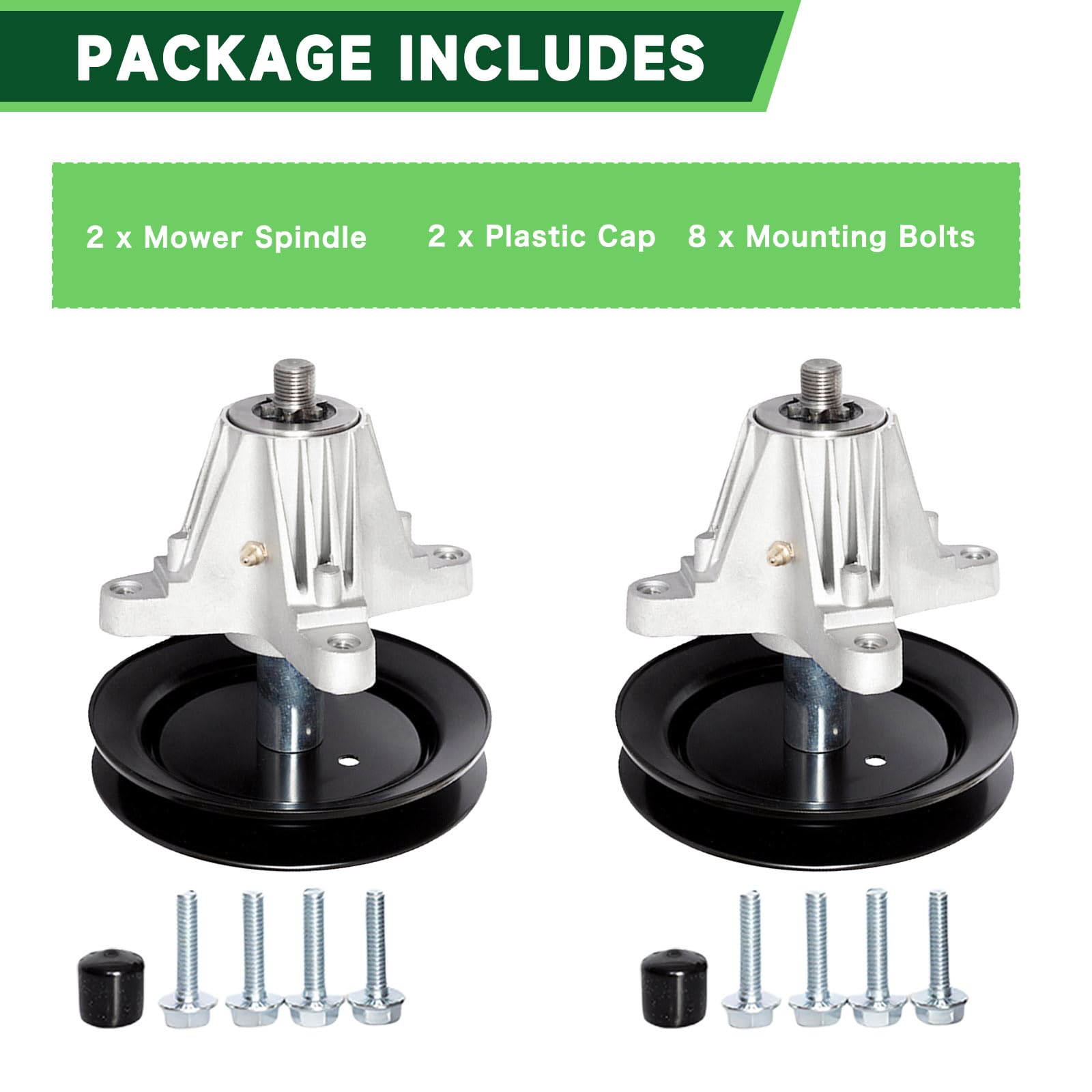 TENGMUJX spindle with blade assembly demonstrating secure blade attachment and stability