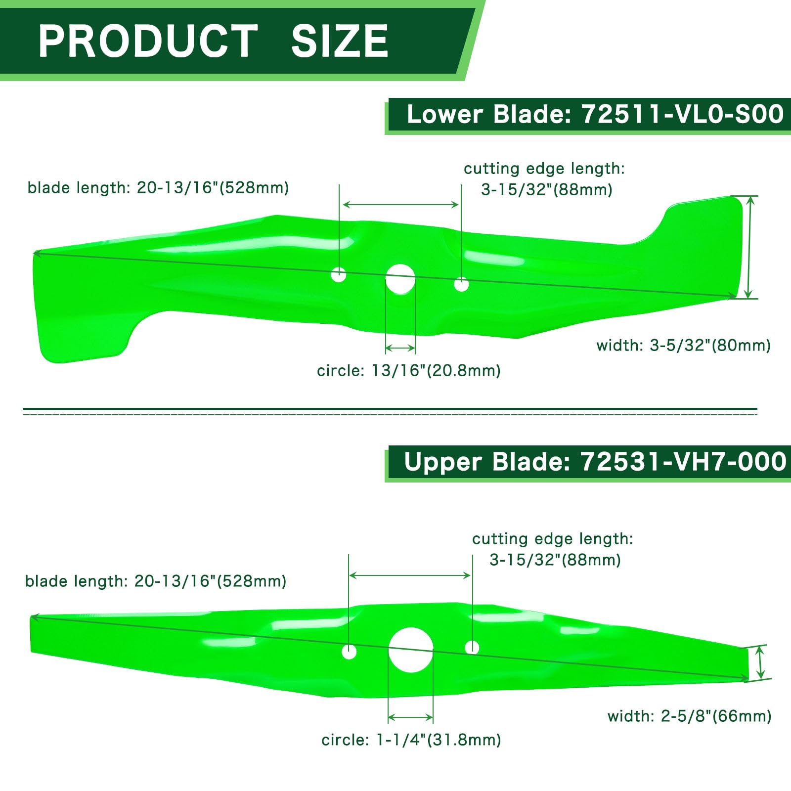TENGMUJX close-up of upper blade edge profile showing clean cut performance