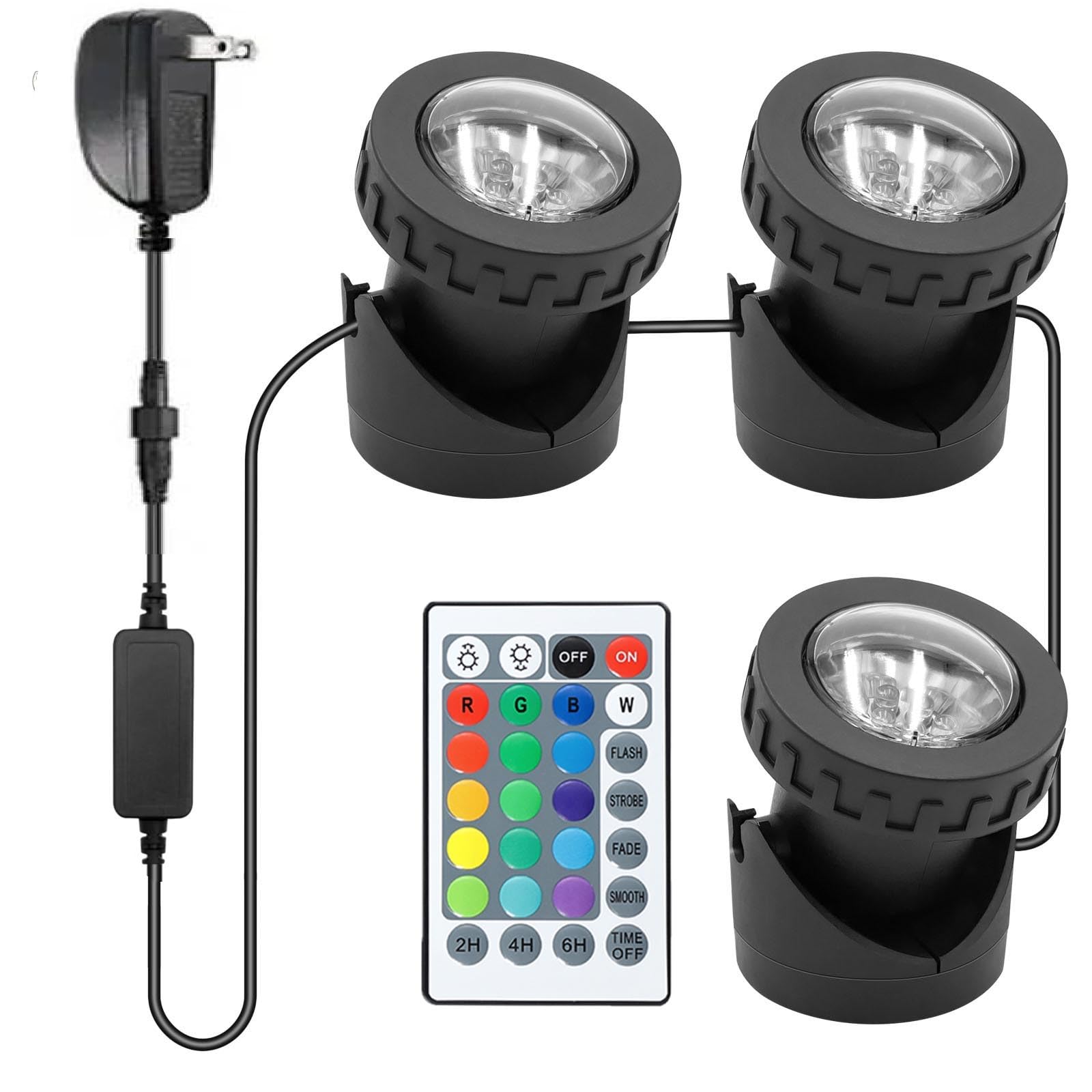 TENSUL front view of three lights showing full set and placement benefit