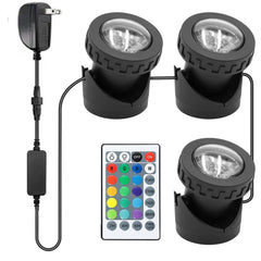 TENSUL front view of three lights showing full set and placement benefit