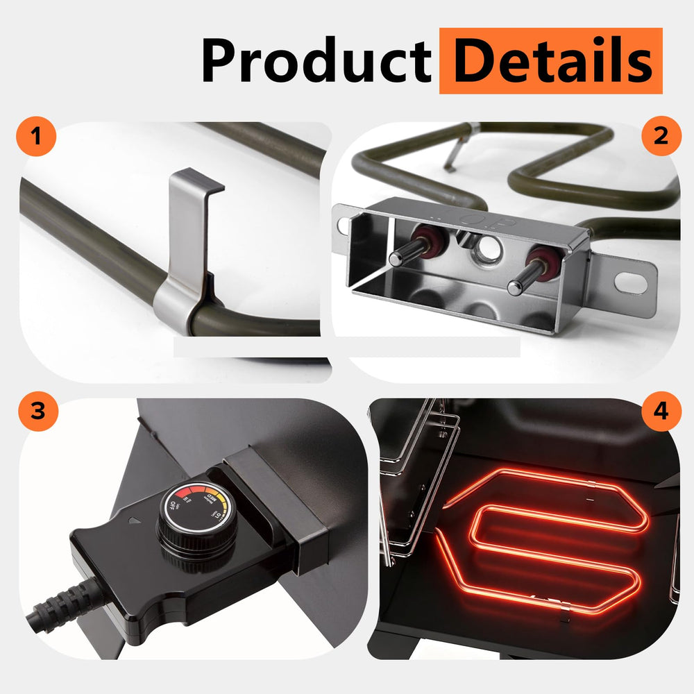 Teonkeeys heating element tube detail highlighting durable construction and fast heat