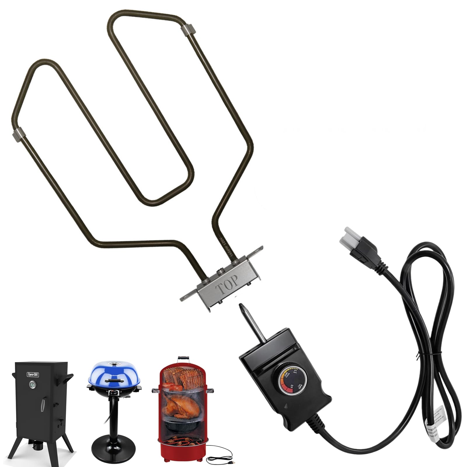 Teonkeeys front view of heating element kit showing components and benefit of complete upgrade