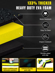 TEOOTD half-folded pad beside ruler showing compact folded size