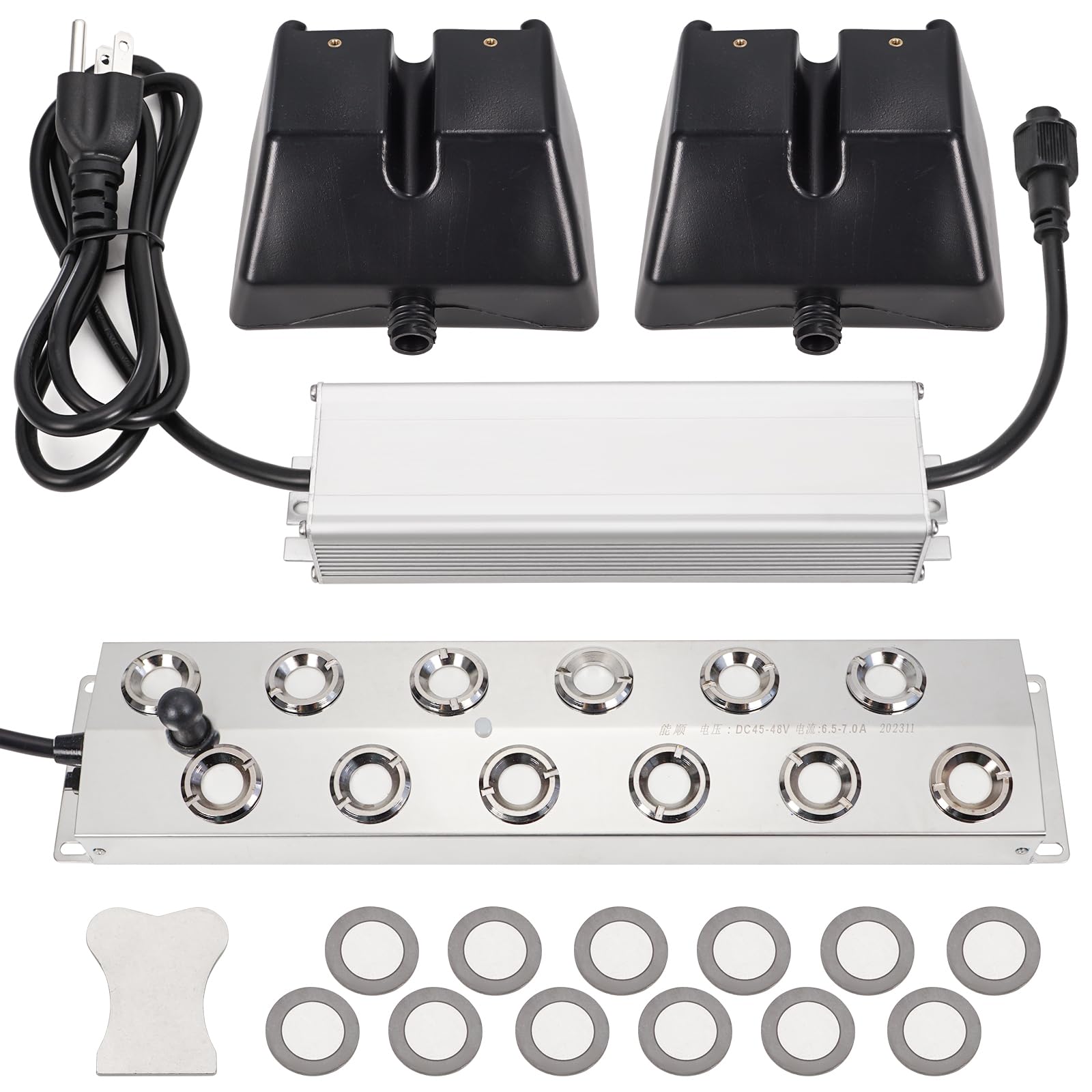 TEPU front view of 12-head fogger showing durable construction and high output