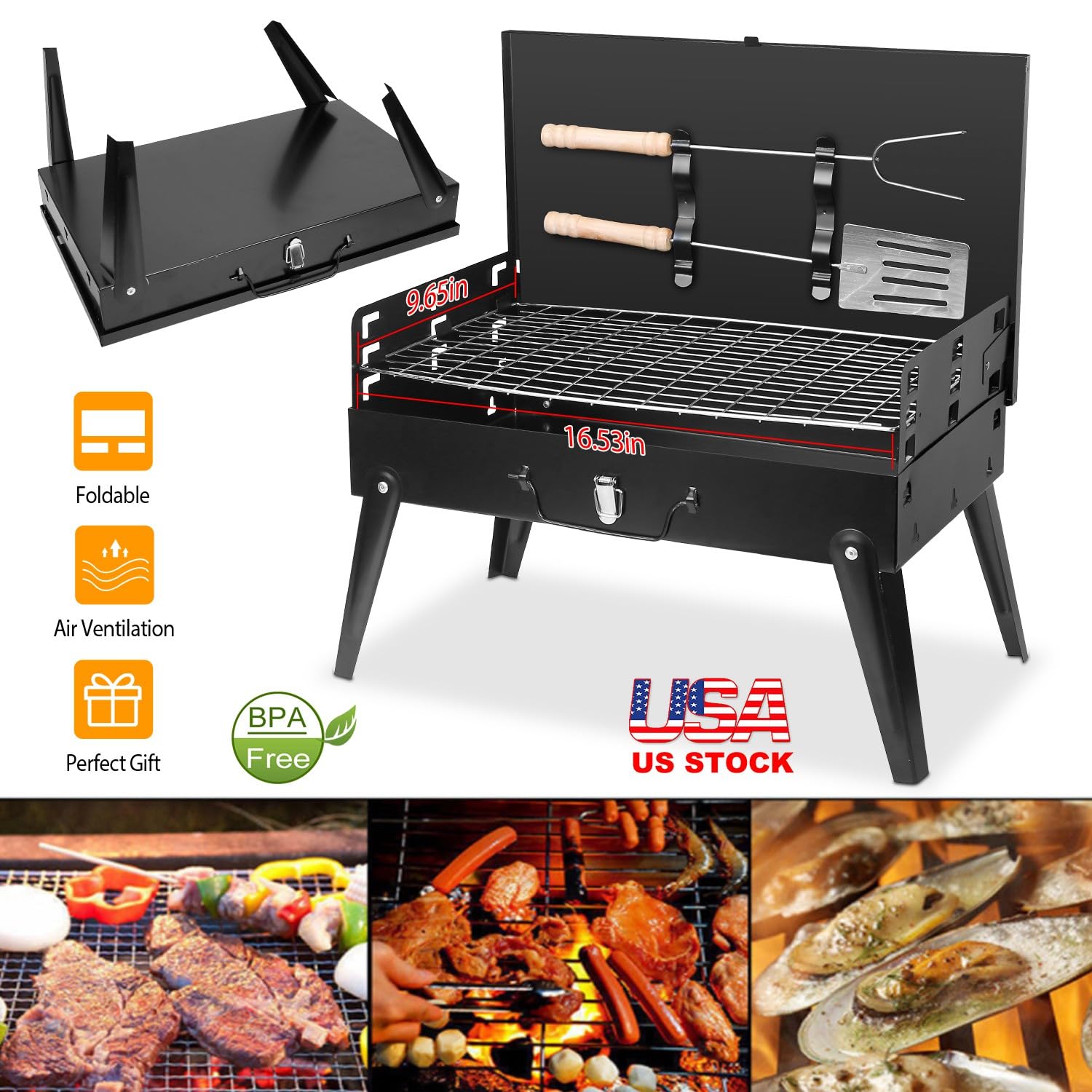 TeqHome side vent frame highlighting airflow design for better charcoal burn