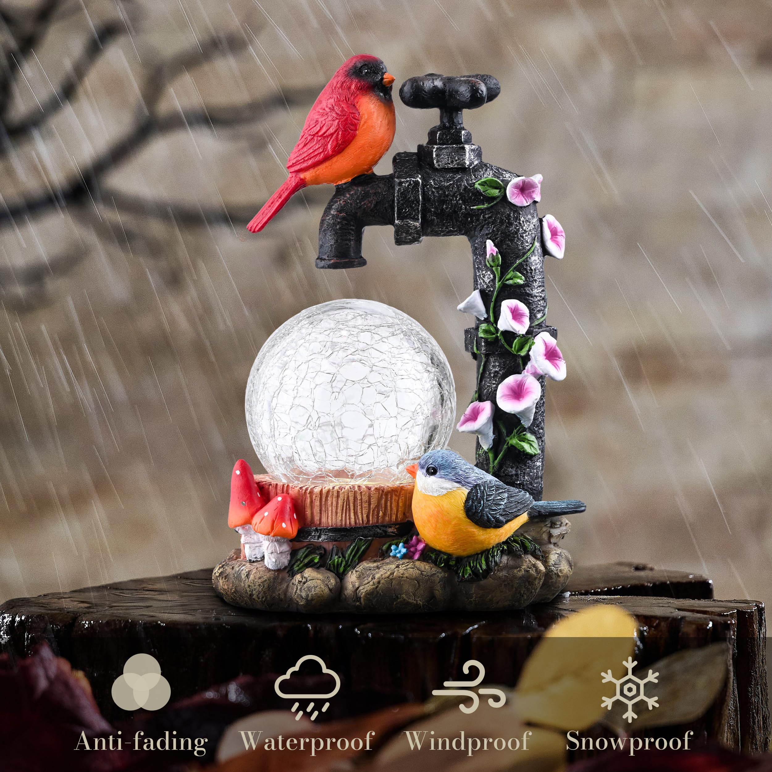 TERESA'S COLLECTIONS statue on porch step creating welcoming curb appeal and decor interest