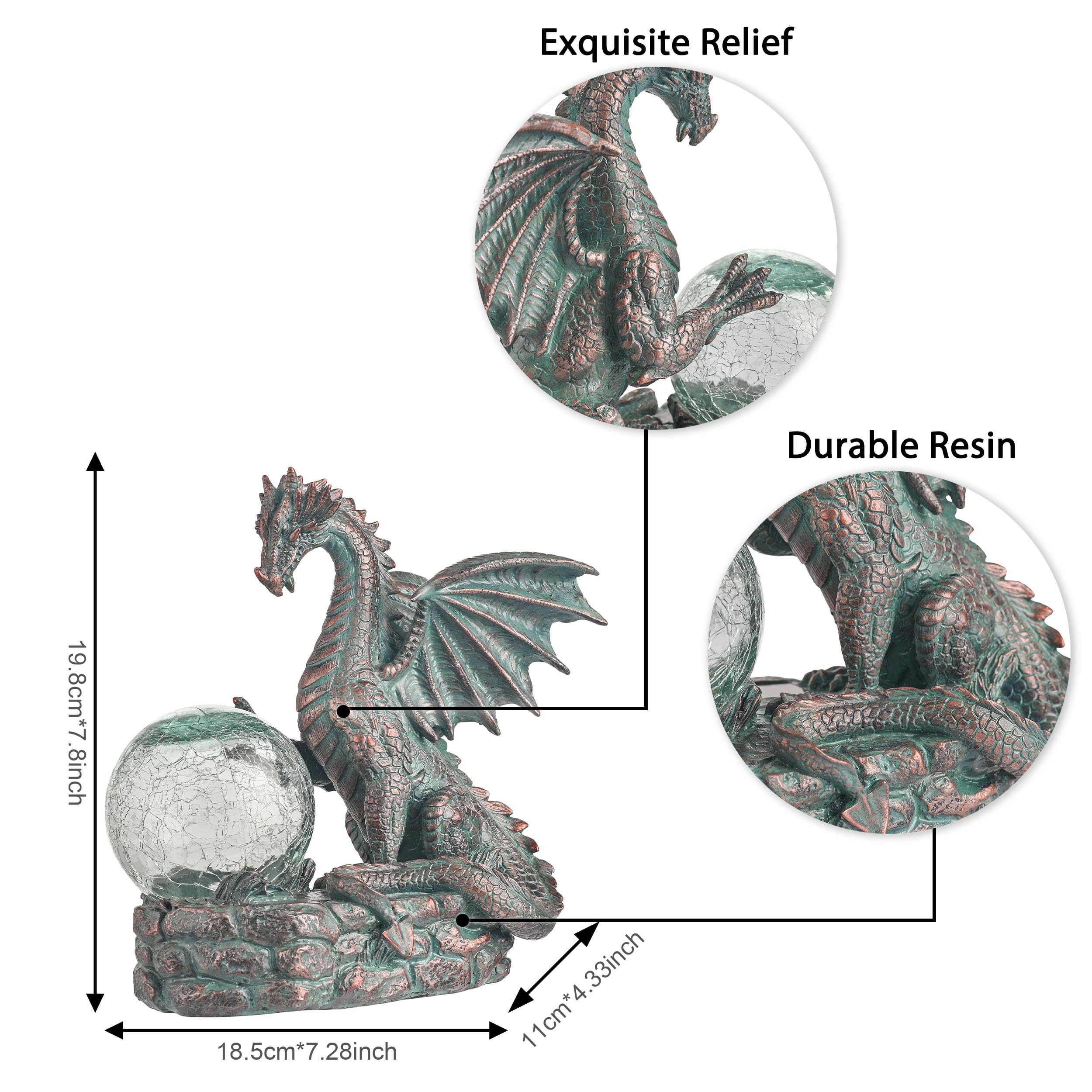 TERESA'S COLLECTIONS statue next to ruler for clear size and scale benefit
