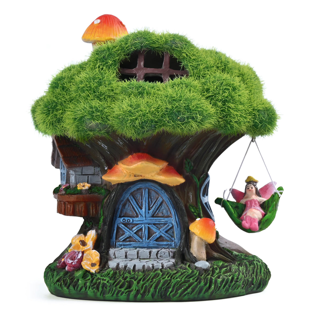 TERESA'S COLLECTIONS front view showing fairy house and cottage glow benefit