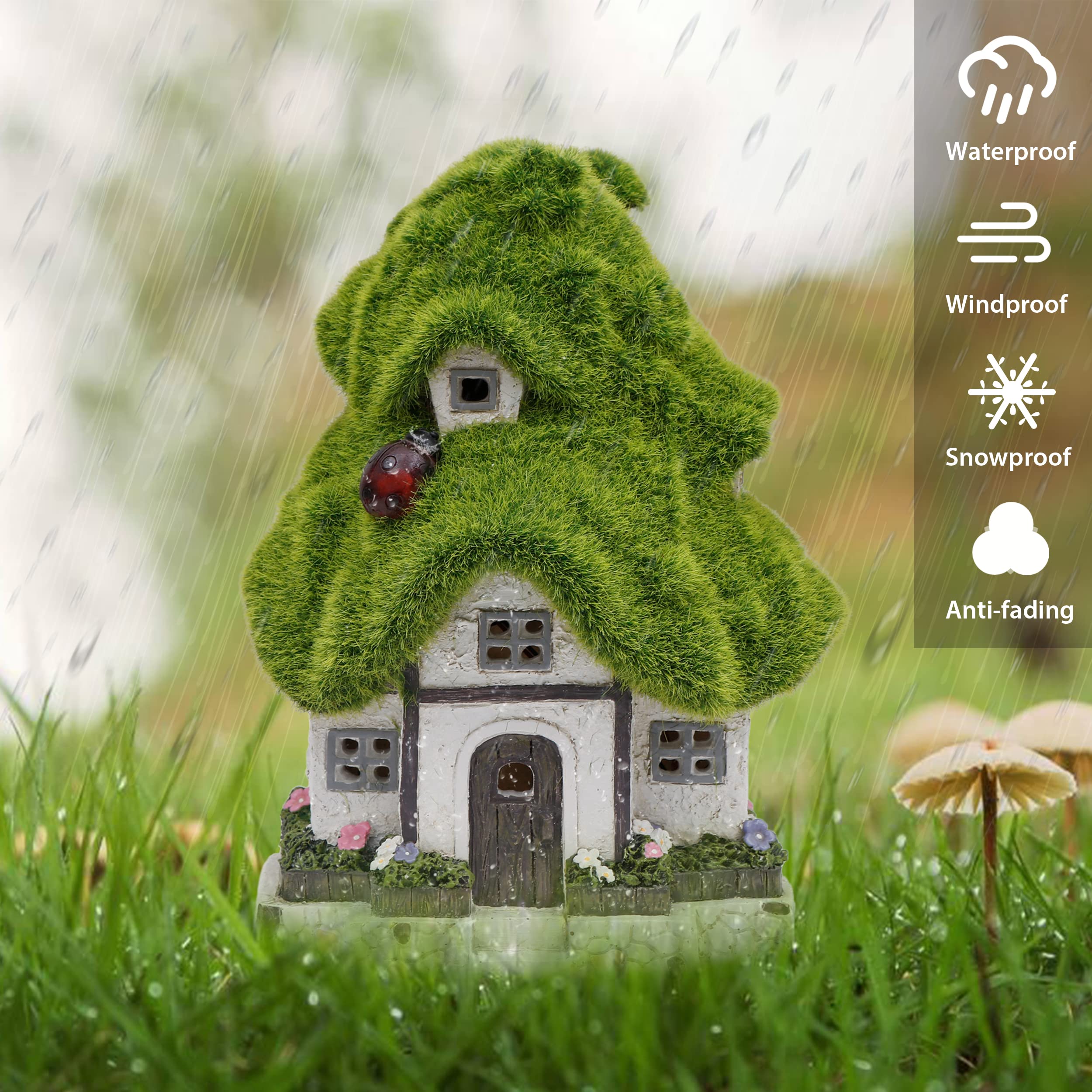 TERESA'S COLLECTIONS miniature cottage on a windowsill offering indoor charm benefit