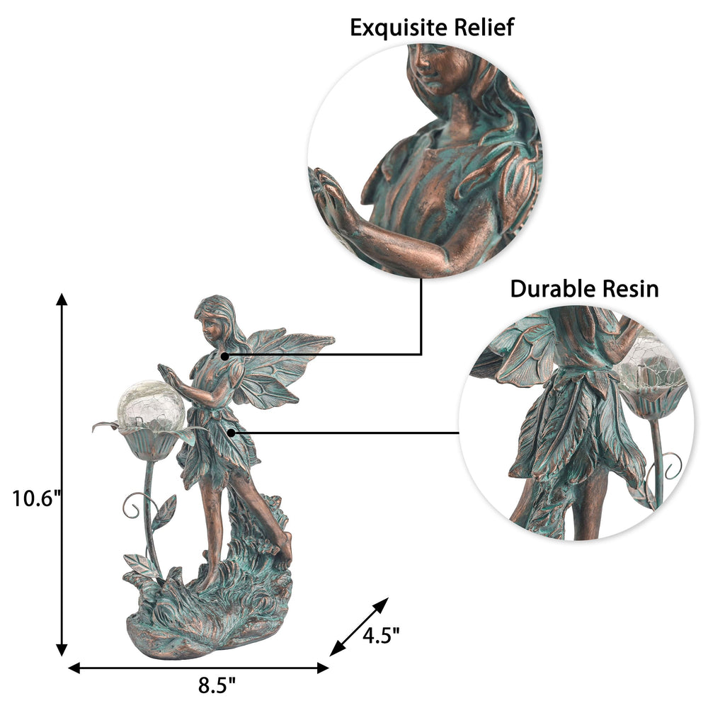 TERESA'S COLLECTIONS side profile showing hand-painted bronze patina and sculpted detail
