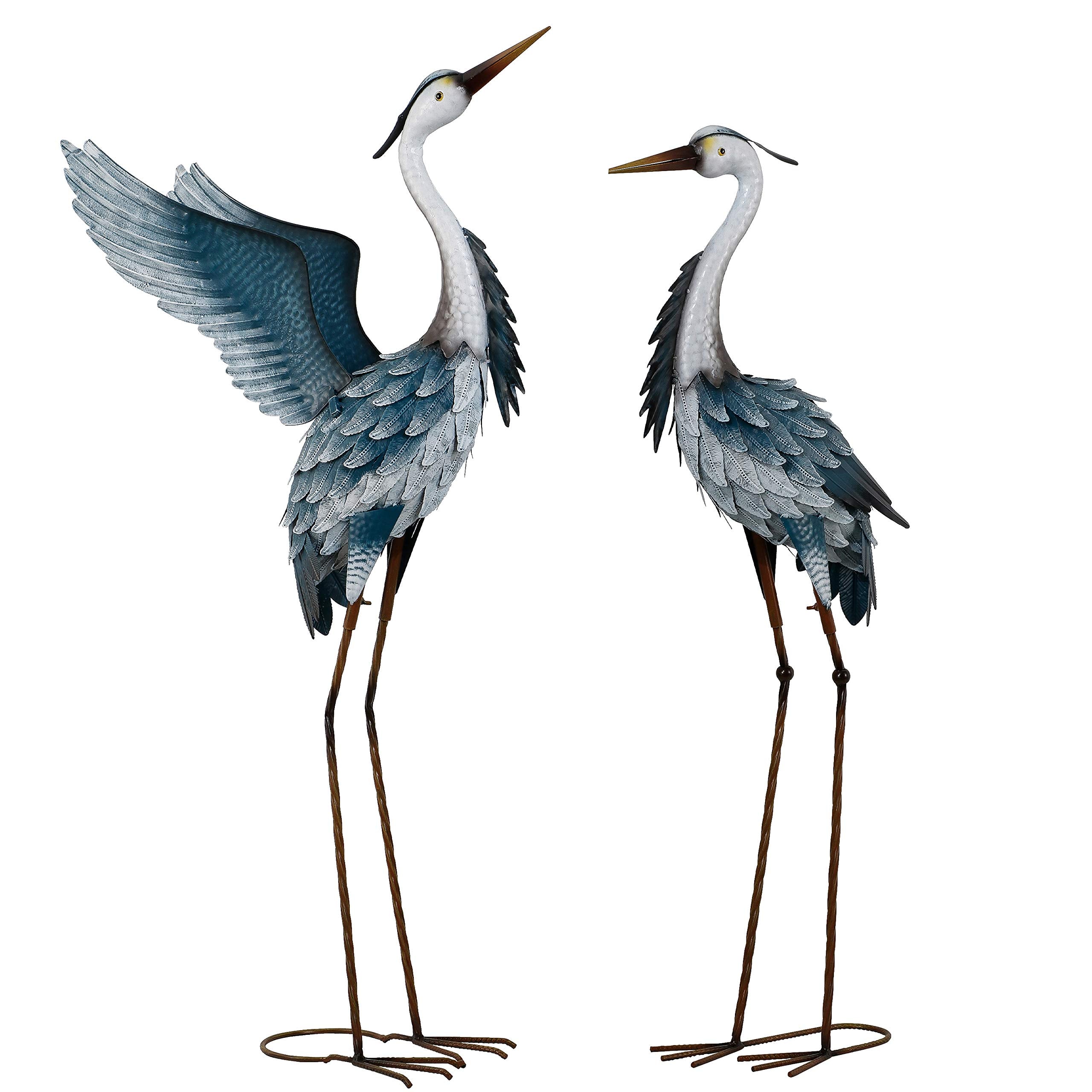 TERESA'S COLLECTIONS front view of two herons adds curb appeal