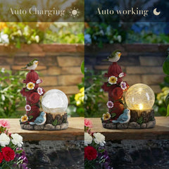 TERESA'S COLLECTIONS figurine placed on patio demonstrating decorative placement benefit