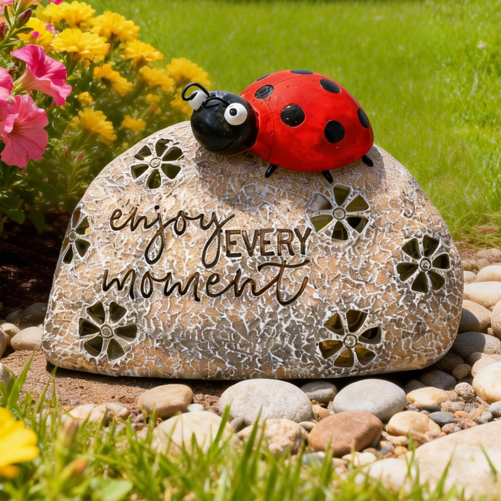 TERESA'S COLLECTIONS ladybug front view showing cheerful design and curb appeal