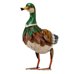 TERESA'S COLLECTIONS front view of mallard statue showing lifelike shape and curb appeal