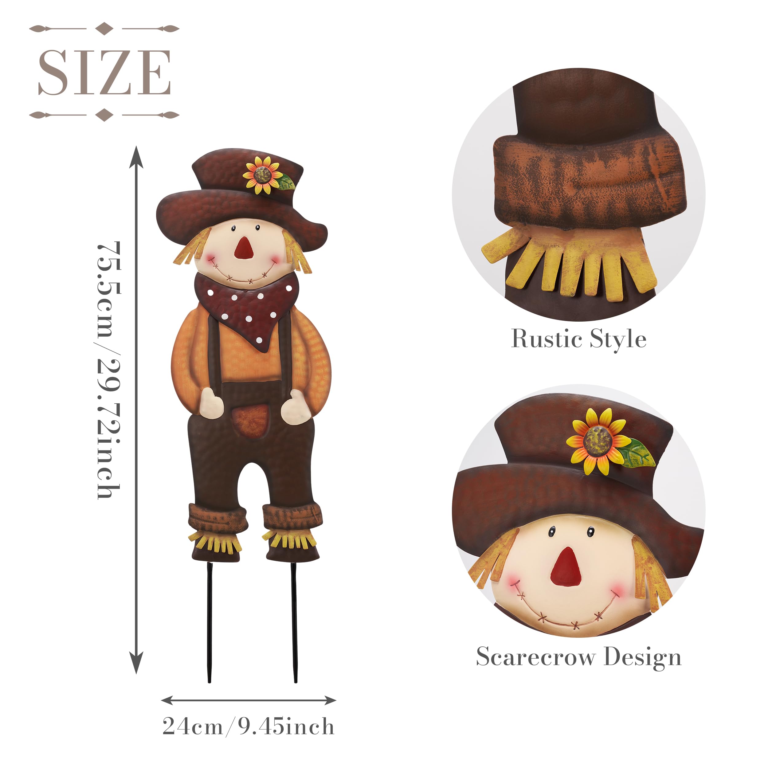 TERESA'S COLLECTIONS side profile highlighting sunflower hat and reinforced joints