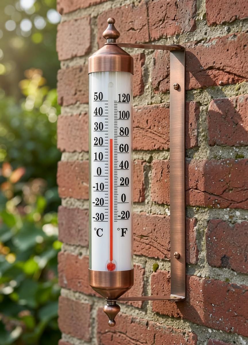 TERMOFLY pointer and scale close-range showing precise analog reading