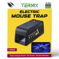 TERMX large electric rat trap front view showing entry and safe design for quick elimination