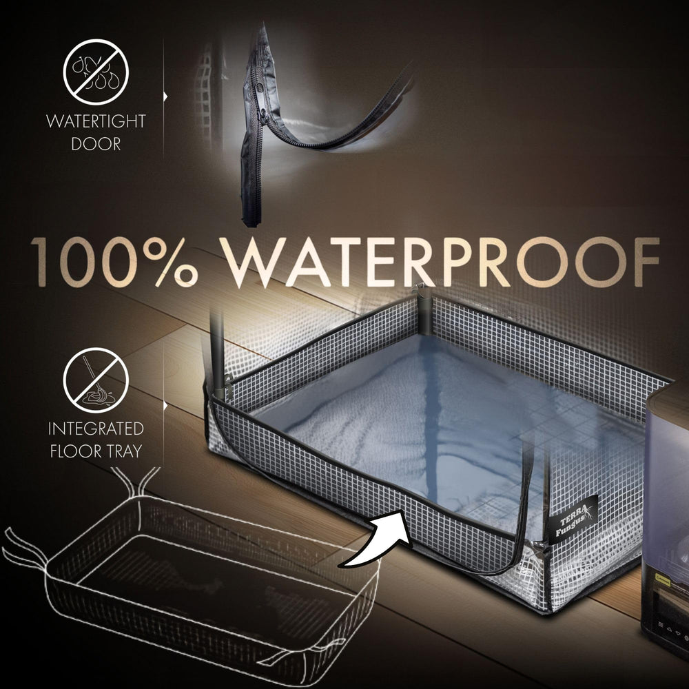 Terra Fungus humidifier hose connection showing easy humidity management benefit
