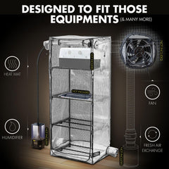Terra Fungus vent detail displaying port design for airflow management benefit