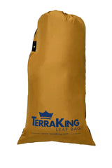 TerraKing front view of bag attached to mower showing secure fit and increased capacity