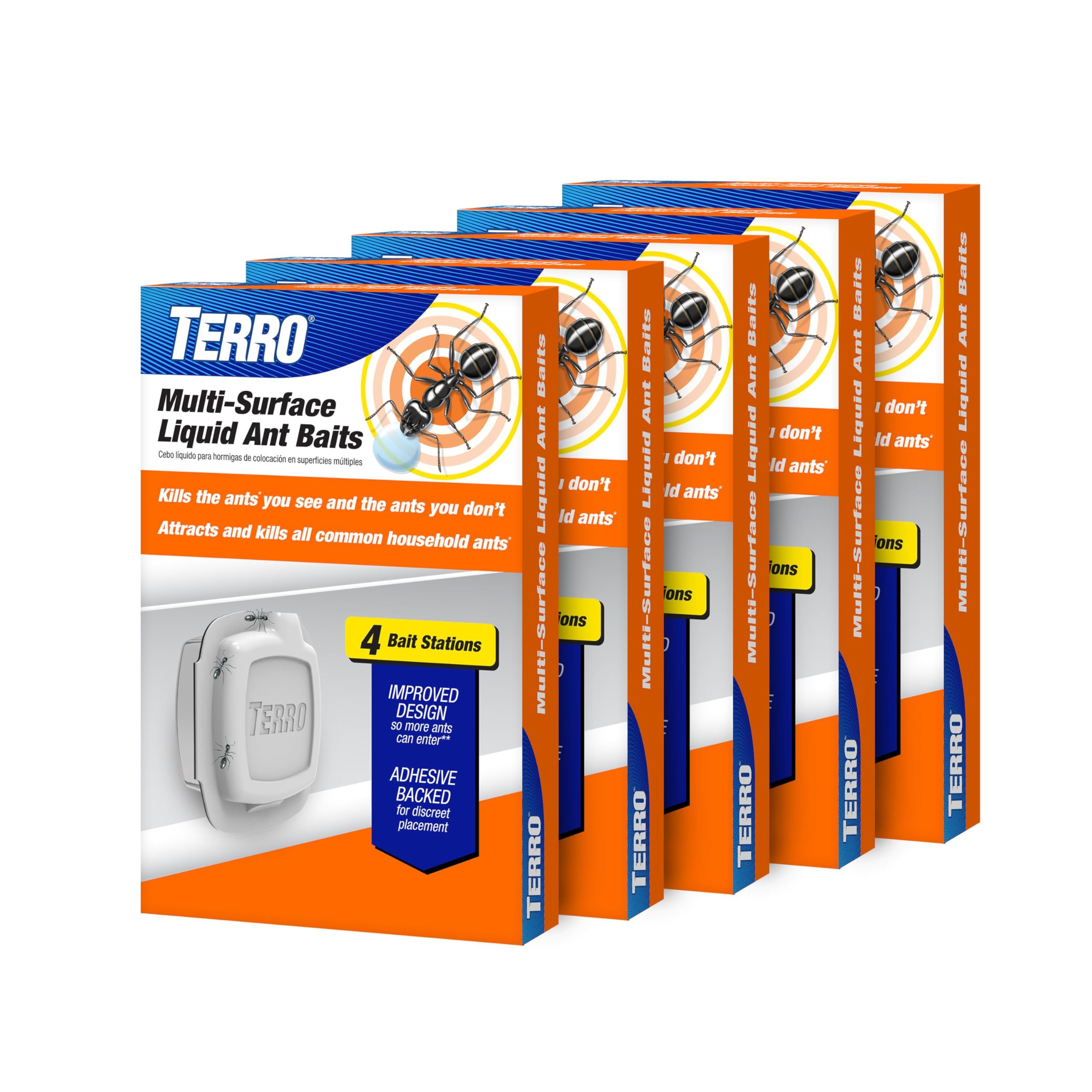 TERRO front packaging showing five-pack and bait count for easy selection