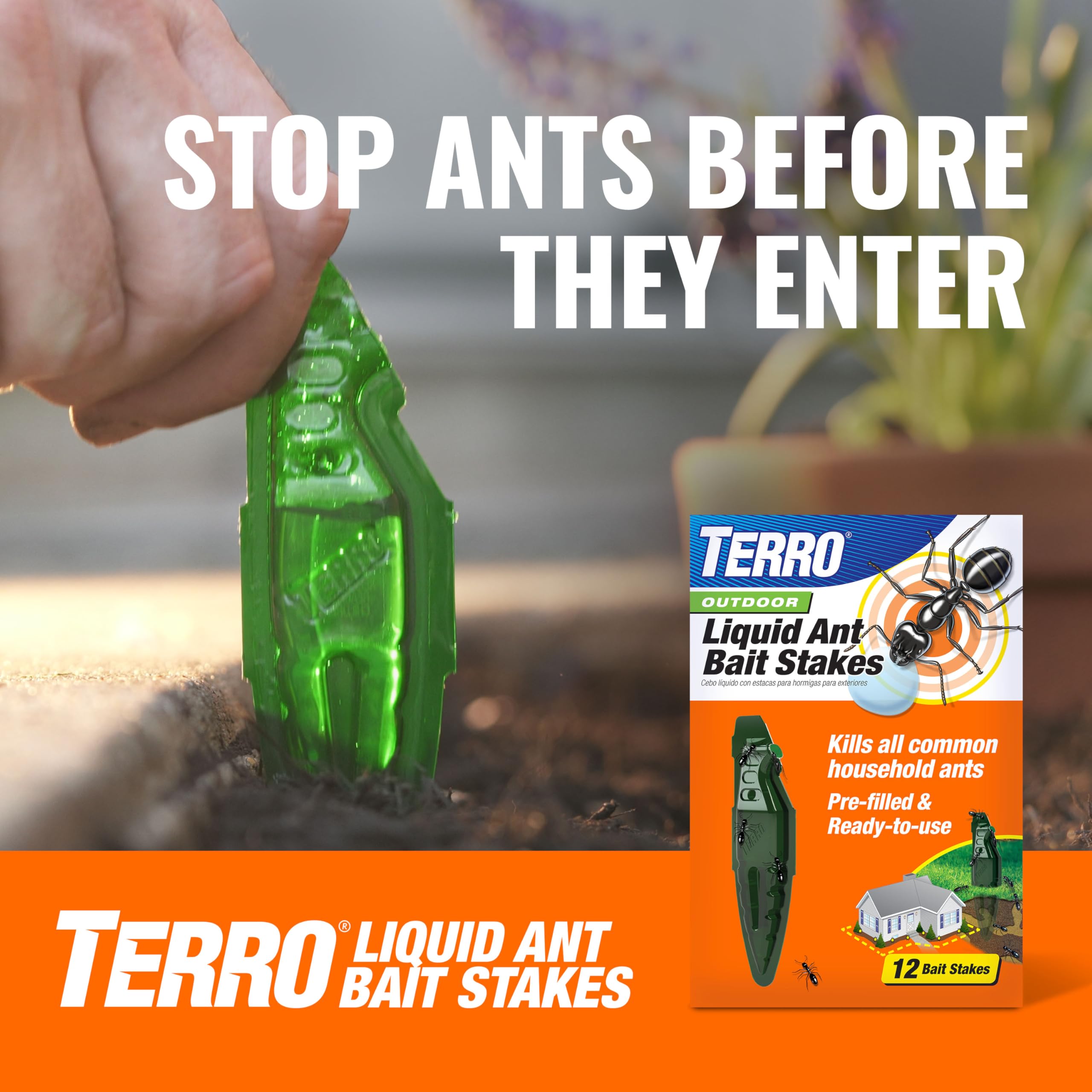 TERRO label close-up showing usage information and ingredient visibility