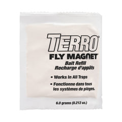 TERRO trap in use hanging outdoors demonstrating effective fly capture