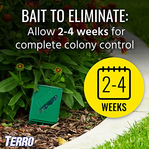 Terro stake after rain demonstrating weatherproof design and continued protection
