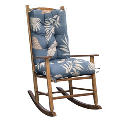 TESICA front view of blue grey cushion set showing full coverage comfort