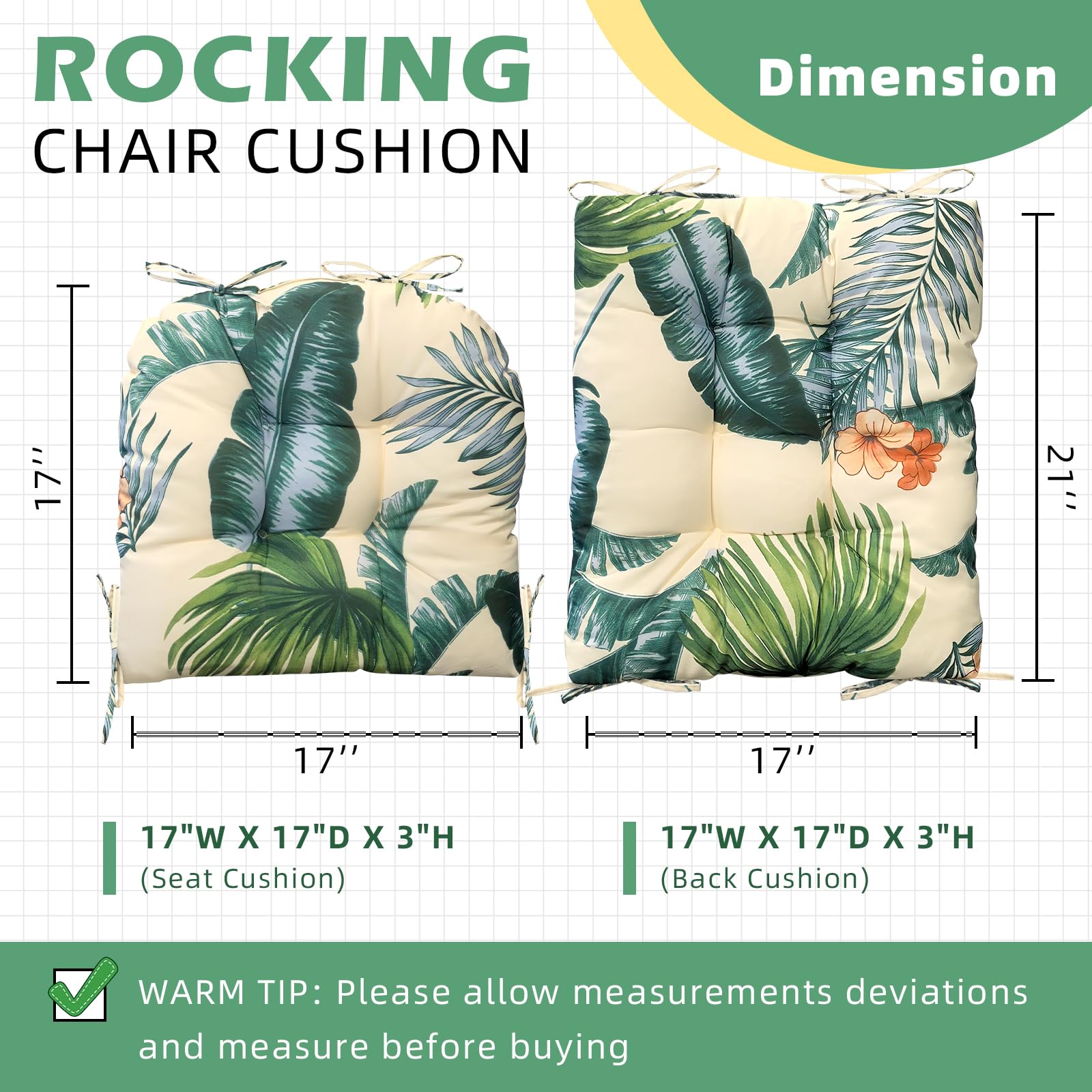 TESICA cushion in a rocking chair demonstrating comfortable outdoor use