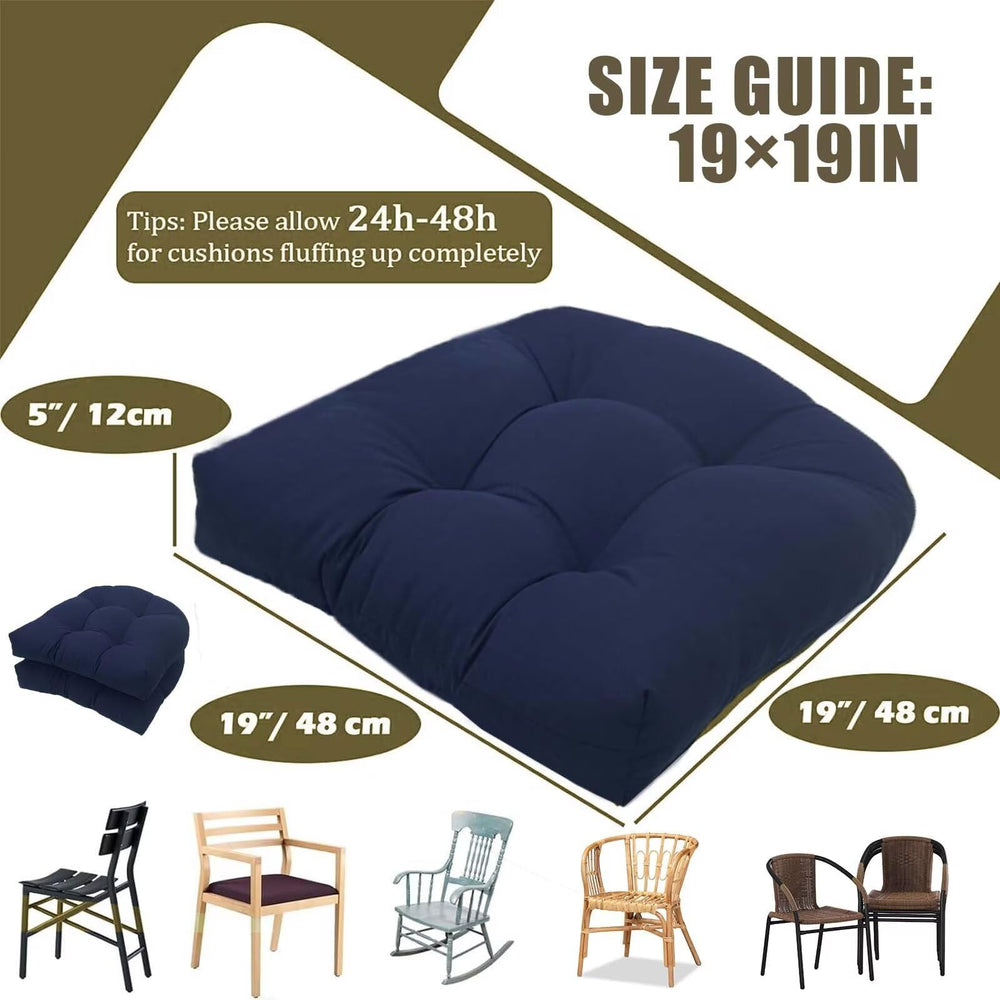 TESICA cushion next to ruler showing 19x19 inches size and fit