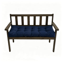 TESICA front view of tufted bench cushion showing plush comfort